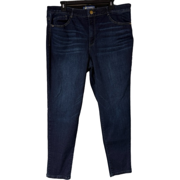 Democracy - “Ab”solution Dark Wash Skinny Jeans - Stretch Denim - Size 16 - Picture 8 of 8